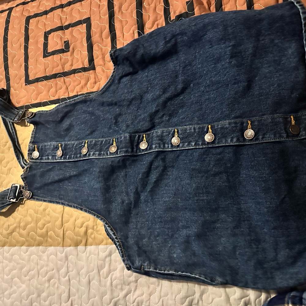 Women's Blue Denim Button-Up Dress